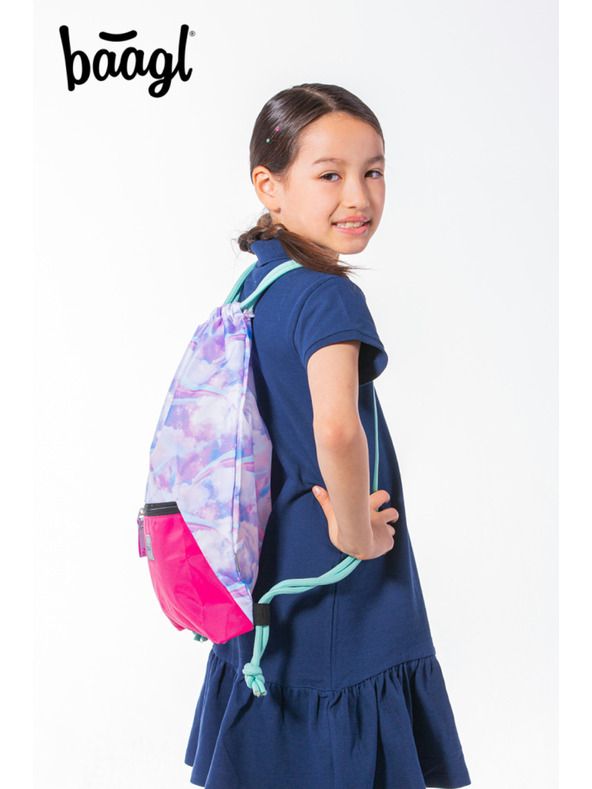 BAAGL  Plava torba s džepom Baagl Nebe