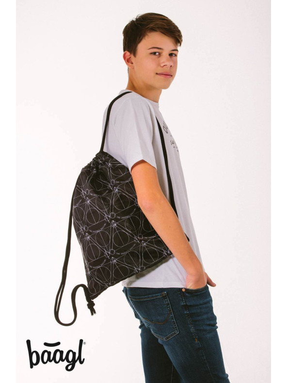 BAAGL  Crna torba Baagl Skate Harry Potter Deathly Hallows