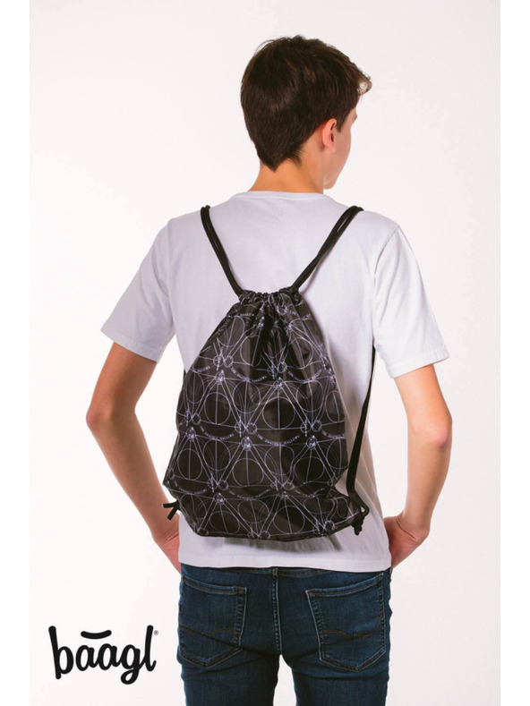 BAAGL  Crna torba Baagl Skate Harry Potter Deathly Hallows