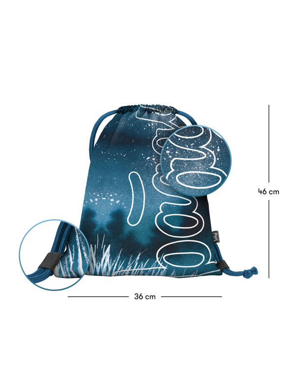 BAAGL  Plava torba Baagl Skate Steel