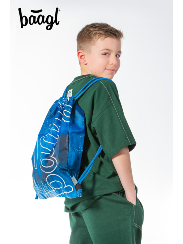 BAAGL  Plava torba Baagl Skate Steel