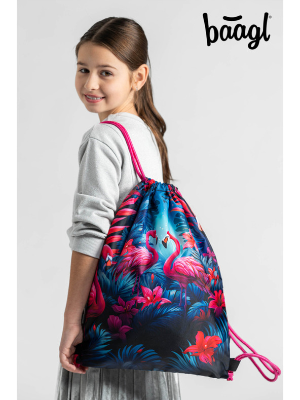 BAAGL  Ružičasta torba Baagl Flamingos