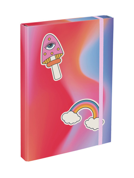 BAAGL  Baagl Hippie Red A4 školske ploče za bilježnice