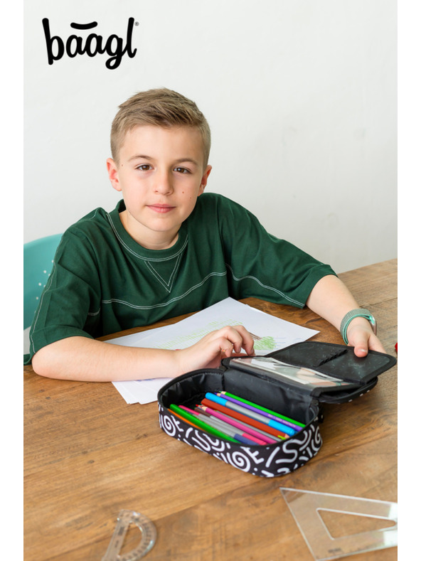 BAAGL  Crna školska pernica Baagl Element