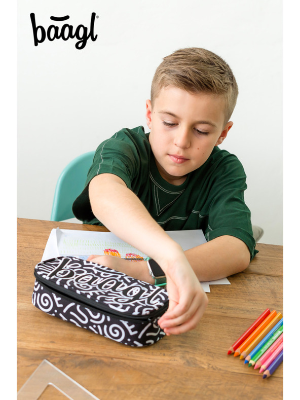 BAAGL  Crna školska pernica Baagl Element