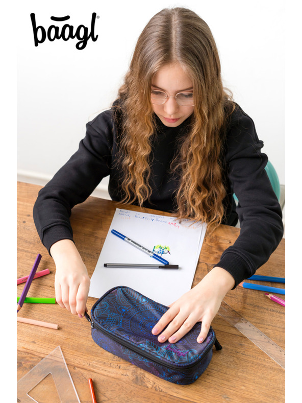 BAAGL  Crna školska pernica Baagl Zen