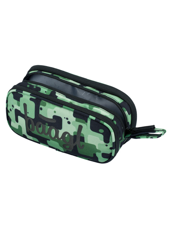 BAAGL  Zelena studentska pernica Baagl Green