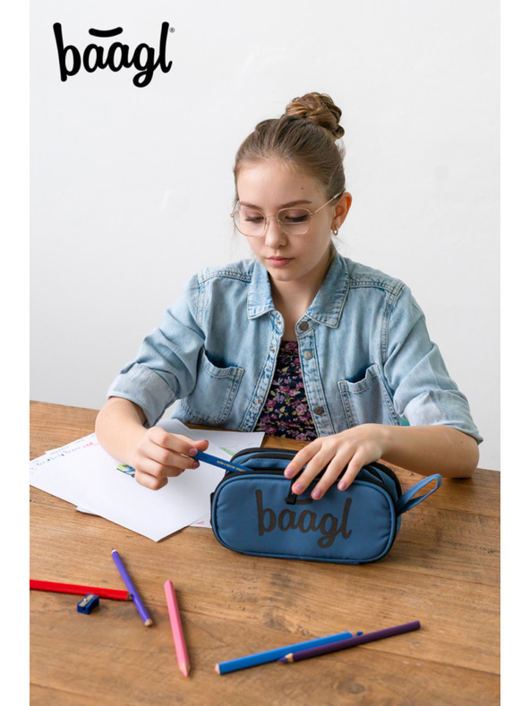 BAAGL  Blue student case etue ocean blue Baagl