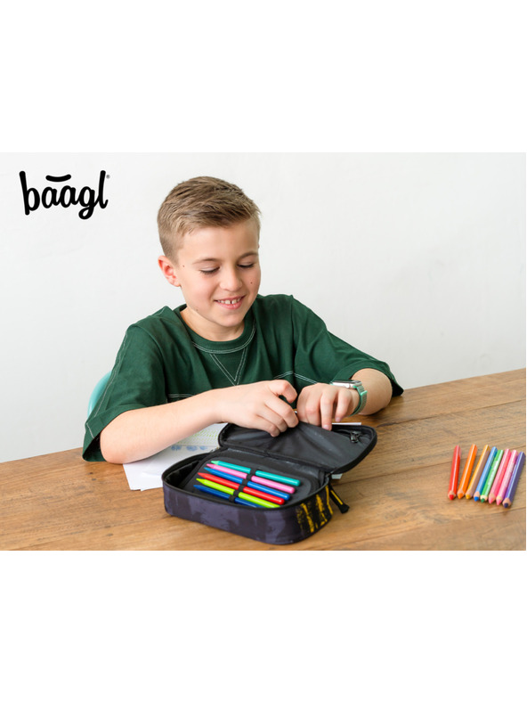 BAAGL  Siva školska pernica Baagl Dune