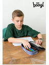 BAAGL  Siva školska pernica Baagl NASA Grey