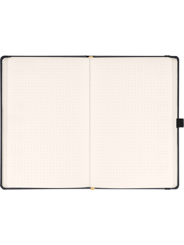 NOTIQUE NOTIQUE Notes Balacron, crn, točkasto, 15 x 21 cm