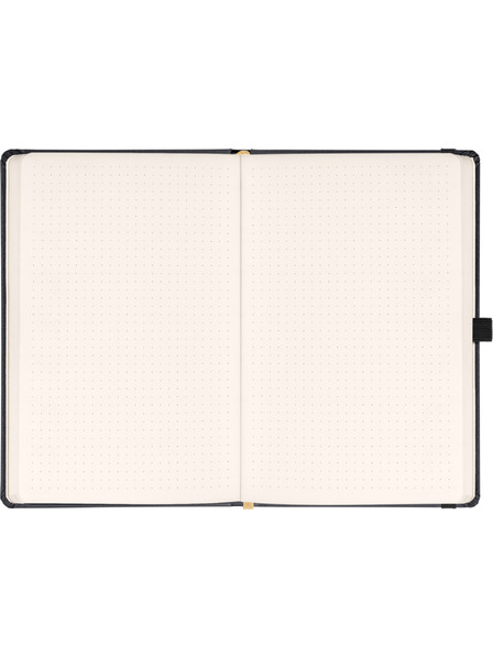 NOTIQUE NOTIQUE Notes Balacron, crn, točkasto, 15 x 21 cm