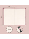 NOTIQUE NOTIQUE Notes Aprint Neo, ružičasta, točkasta, 15 x 21 cm