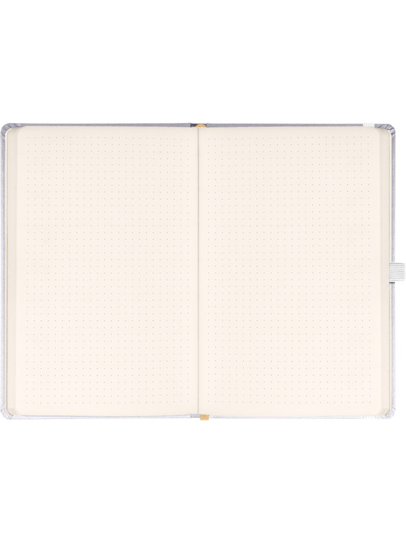 NOTIQUE NOTIQUE Notes Balacron, srebro, točkasto, 15 x 21 cm