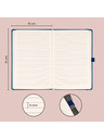 NOTIQUE NOTIQUE Notes Aprint, plavi, crni, 15 x 21 cm