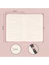NOTIQUE NOTIQUE Notes Aprint Neo, roza, crtirano, 15 x 21 cm