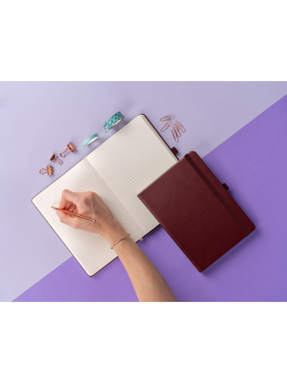 NOTIQUE NOTIQUE Notes Aprint Neo, bordo, crte, 15 x 21 cm