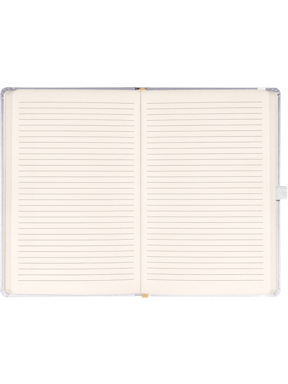 NOTIQUE NOTIQUE Notes Balacron, srebro, podstavljeno, 15 x 21 cm