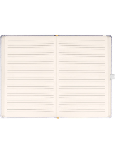 NOTIQUE NOTIQUE Notes Balacron, srebro, podstavljeno, 15 x 21 cm