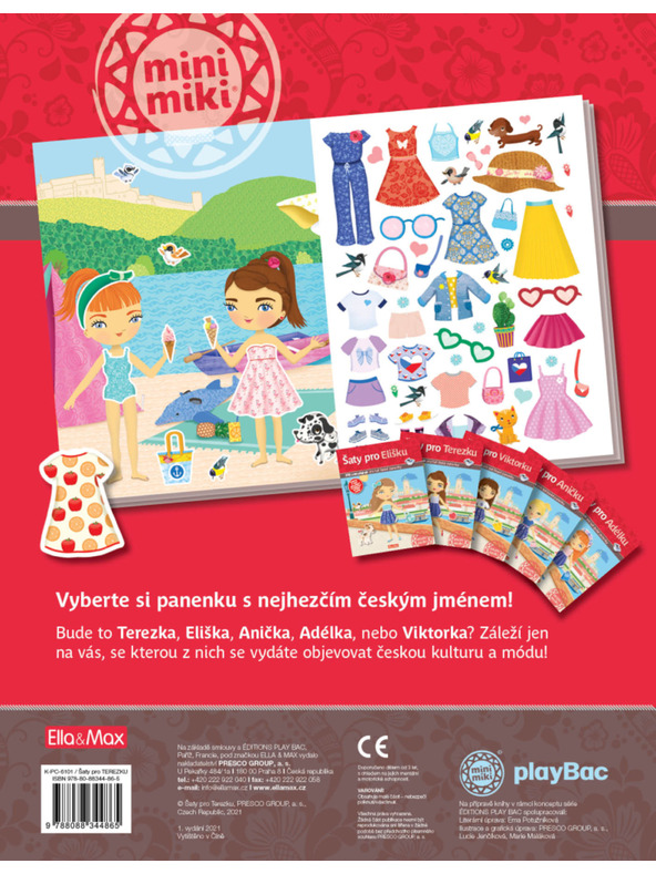 ELLA & MAX Haljine za TEREZKU ─ Knjiga naljepnica