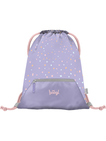 BAAGL  Ljubičasta torba s džepnim kućnim ljubimcima Baagl