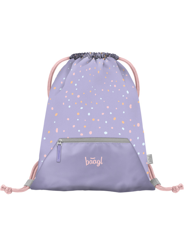 BAAGL  Ljubičasta torba s džepnim kućnim ljubimcima Baagl