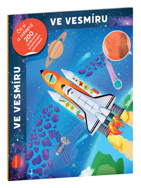 BAAGL  Čitaj i zalijepi – U SVEMIRU, knjiga sa sličicama