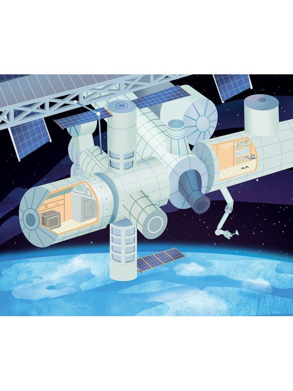 BAAGL  Čitaj i zalijepi – U SVEMIRU, knjiga sa sličicama