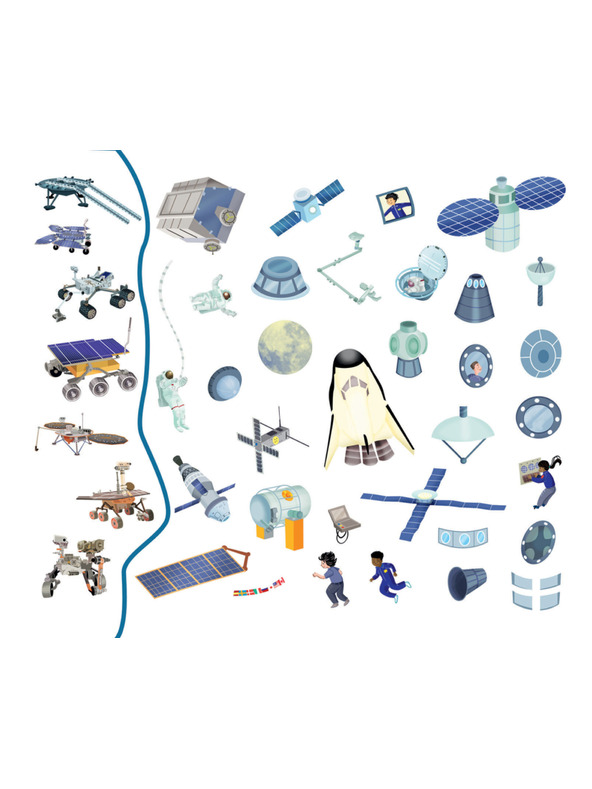 BAAGL  Čitaj i zalijepi – U SVEMIRU, knjiga sa sličicama