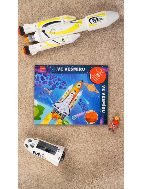 BAAGL  Čitaj i zalijepi – U SVEMIRU, knjiga sa sličicama