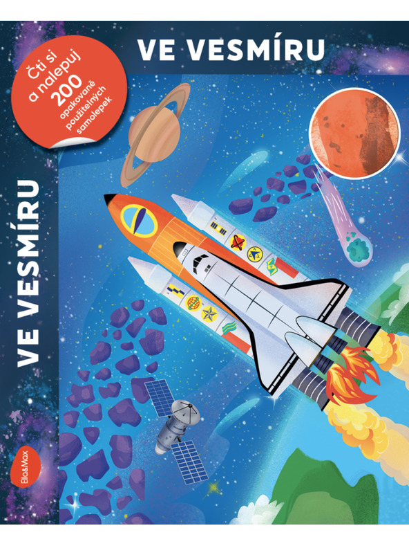 BAAGL  Čitaj i zalijepi – U SVEMIRU, knjiga sa sličicama