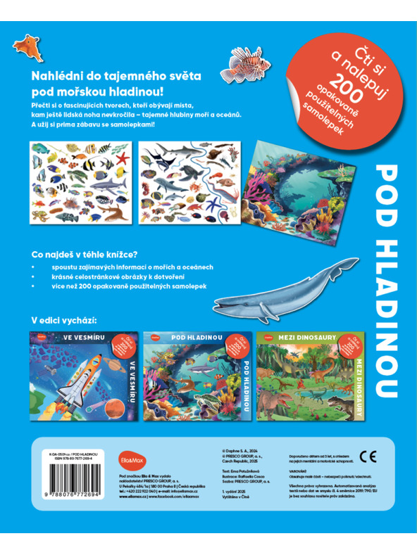 BAAGL  Čitaj i zalijepi – ISPOD POVRŠINE, knjiga sa sličicama