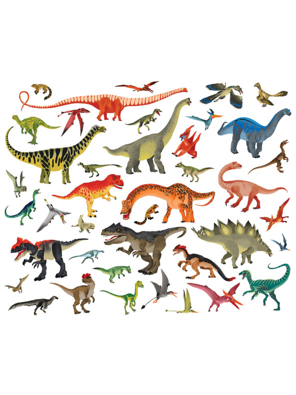 BAAGL  Čitaj i zalijepi – IZMEĐU DINOSAURA, knjiga sa sličicama