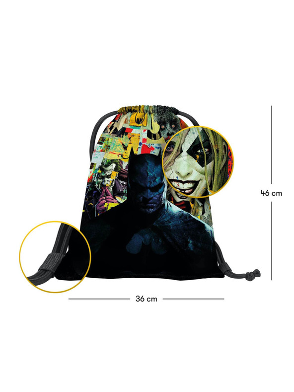 BAAGL  BAAGL 3 SET Skate Batman Comics: ruksak, pernica, vreća