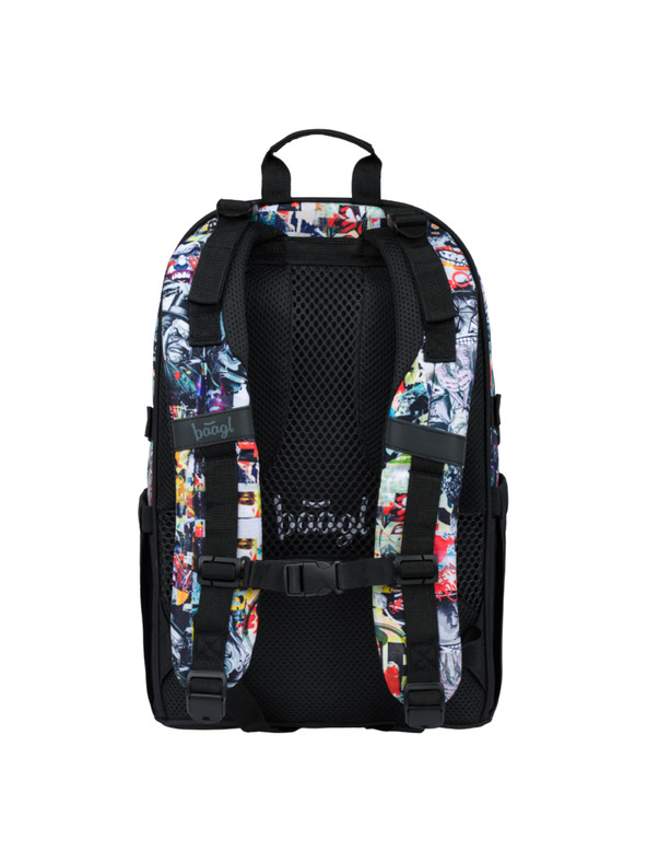 BAAGL  BAAGL 3 SET Skate Batman Comics: ruksak, pernica, vreća