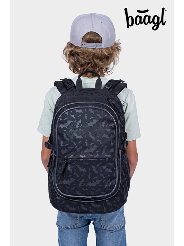 BAAGL  BAAGL Školski ruksak Core Batman crni