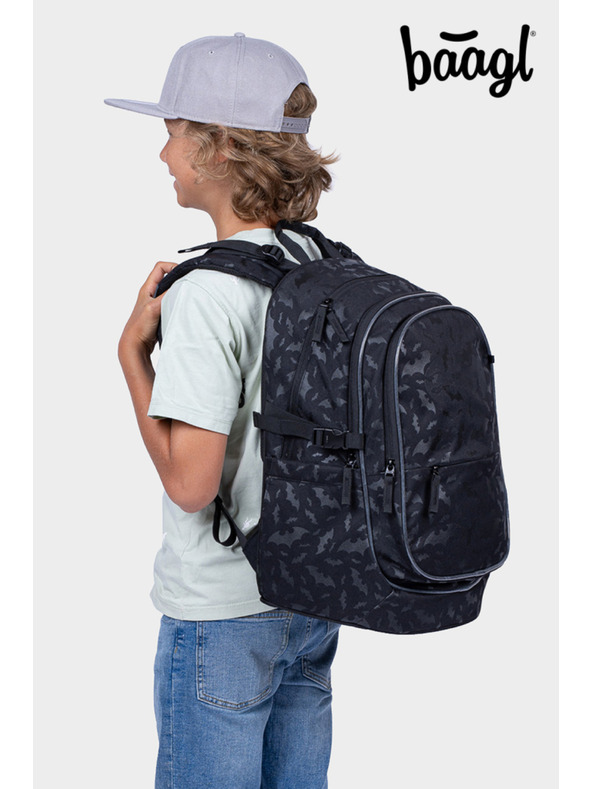 BAAGL  BAAGL Školski ruksak Core Batman crni
