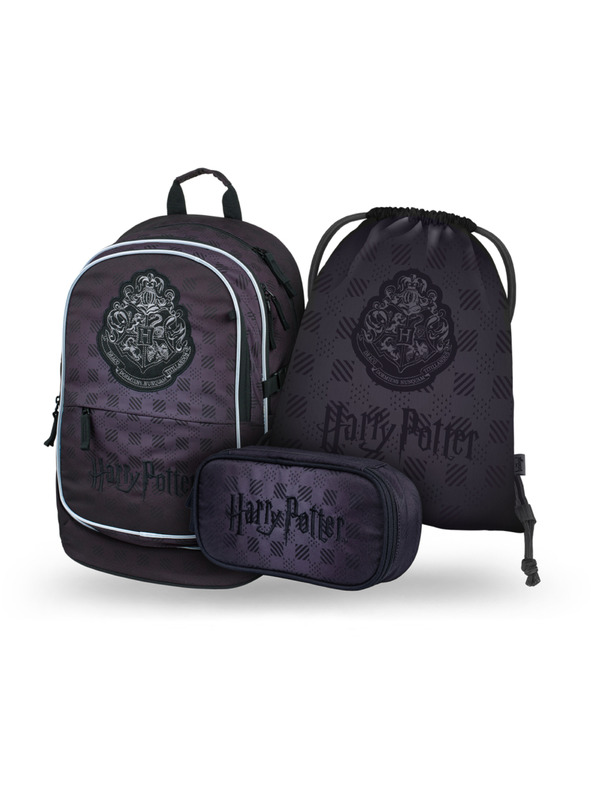 BAAGL  BAAGL SET 3 Core Harry Potter Hogwarts crni: ruksak, pernica, torba