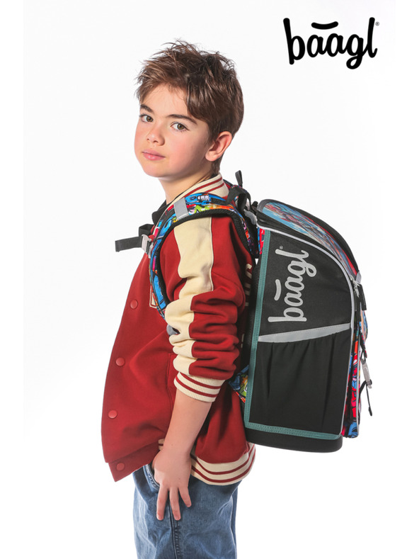 BAAGL  BAAGL SET 5 Zippy Skatepark: aktovka, penal, vrećica, pregača, novčanik