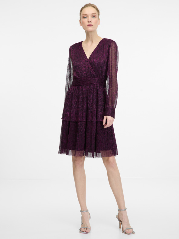 Orsay Ljubičasta ženska haljina do koljena ORSAY