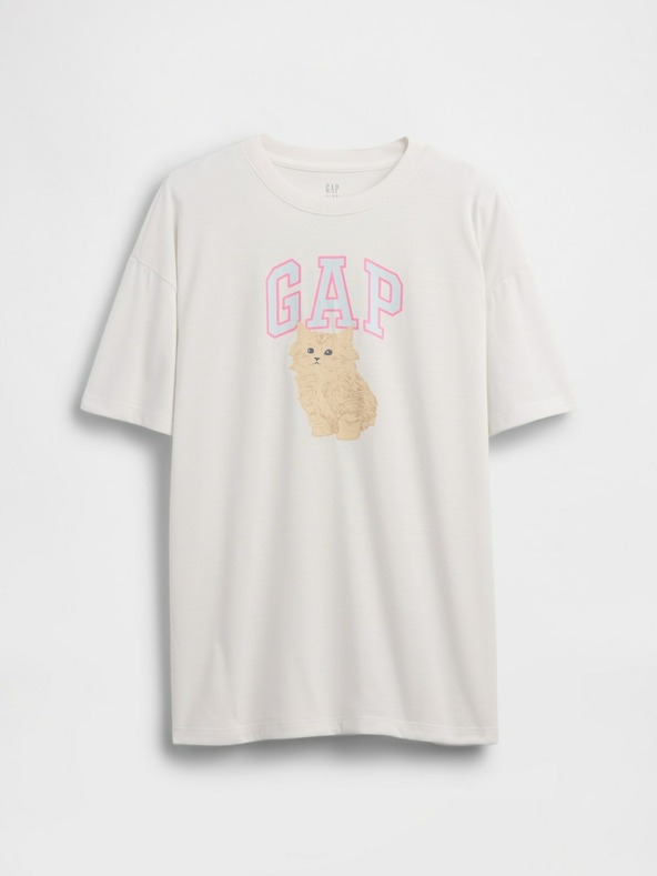 GAP Dječja oversize pidžama majica s logom GAP