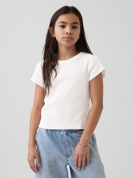 GAP Dječje rebraste majice s logom GAP