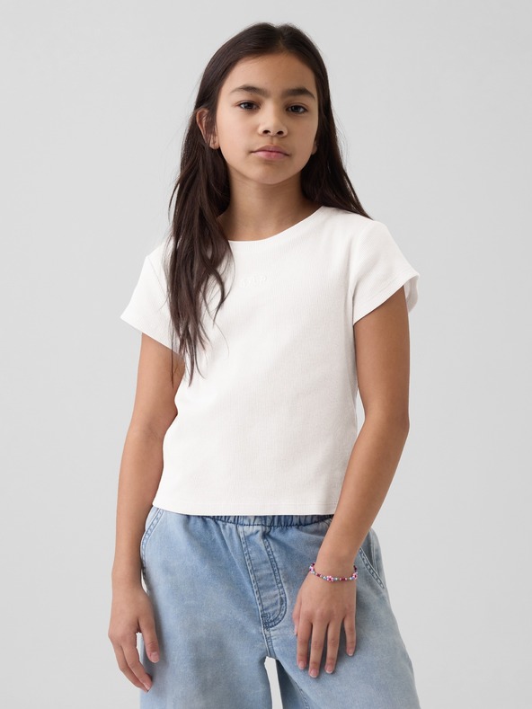 GAP Dječje rebraste majice s logom GAP