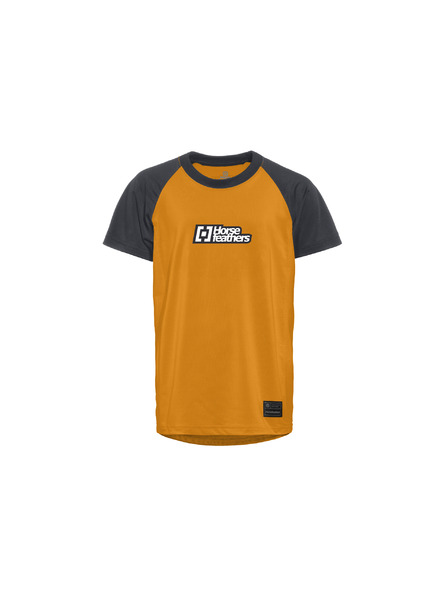 Horsefeathers Dječji biciklistički dres Spike - sunflower/indigo