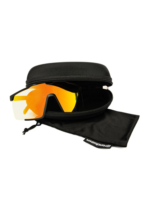 Horsefeathers Fotokromne naočale Proton - mat crna/ogledalo crvena