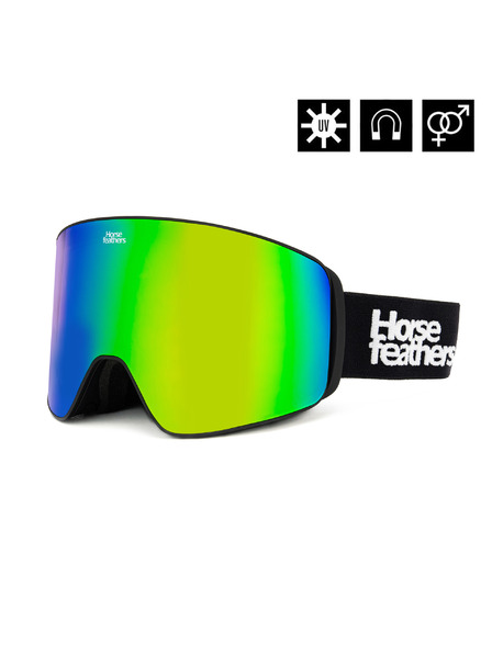 Horsefeathers Snowboard naočale Lynx - black/mirror green