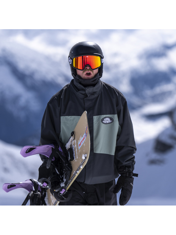 Horsefeathers Snowboard naočale Huck - black/mirror red