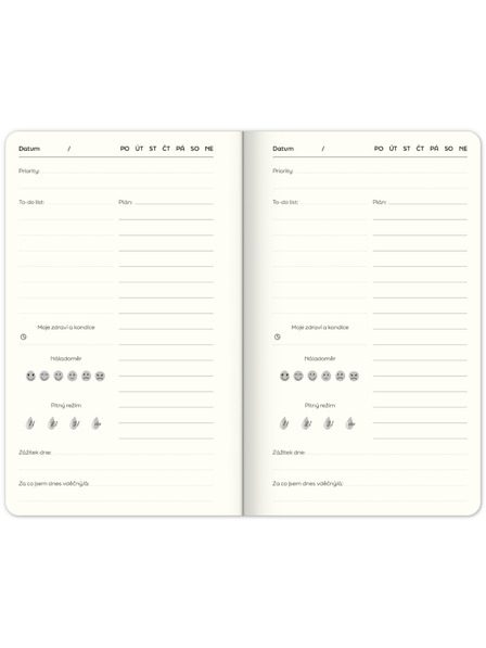 ELLA & MAX Nedatirani planer Note to self, 5 minuta dnevno, 13 × 21 cm