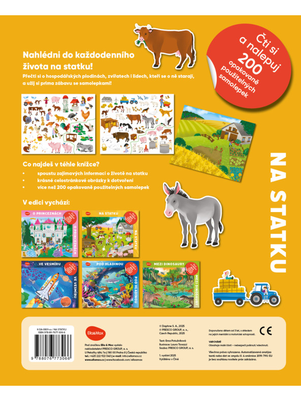 ELLA & MAX Čitaj i lijepi – NA FARMI, knjiga s naljepnicama