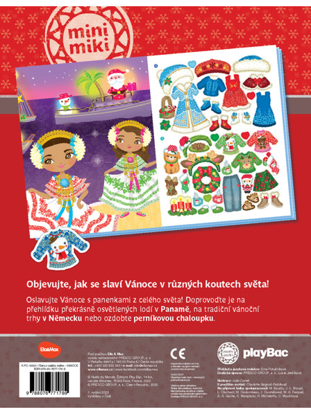 ELLA & MAX Odjeća iz cijelog svijeta BOŽIĆ ─ Knjiga naljepki